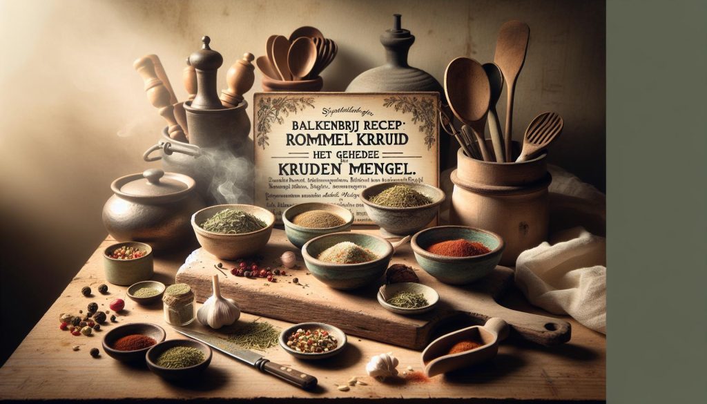 Balkenbrij recept rommelkruid: Het geheime kruidenmengsel﻿