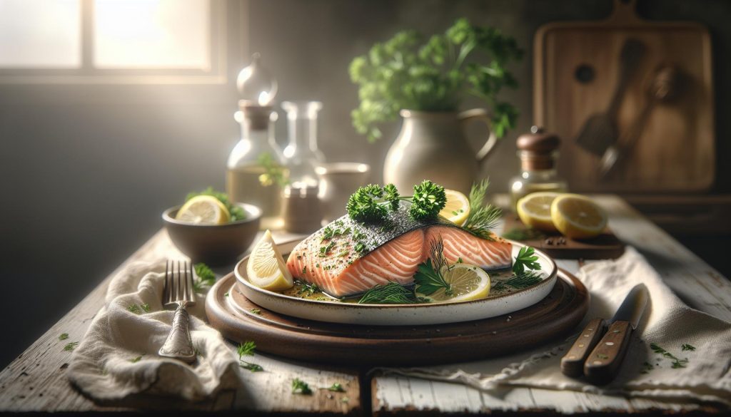 Zalm Recept – Bereid Perfect Gegaarde Vis met Verse Kruiden