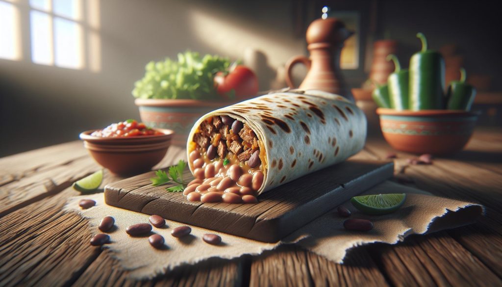 Burrito Recept: Mexicaanse Wrap Gevuld met Bonen en Vlees