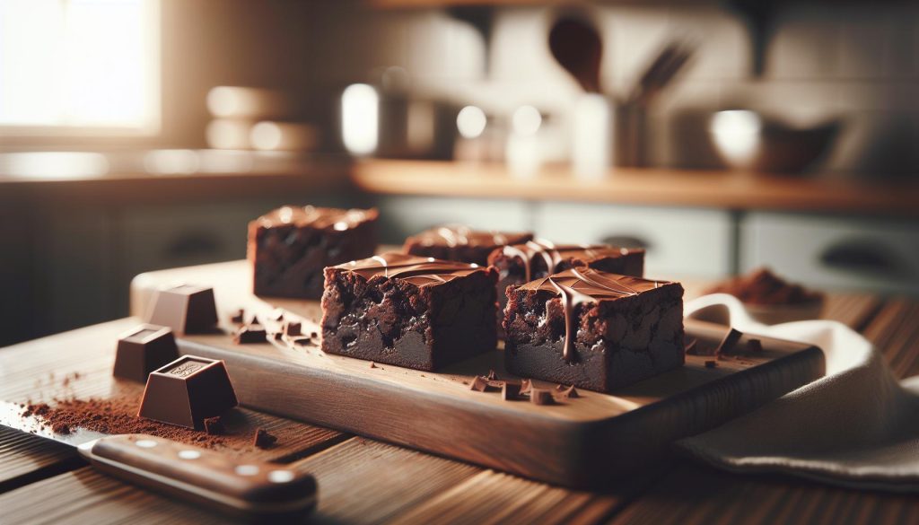 Brownie recept: Chocolade vierkanten met kleverige kern