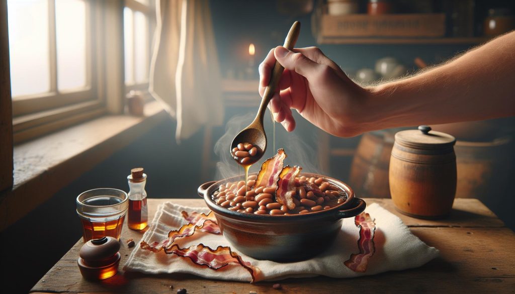 Kapucijners recept: bruine bonen met spek en stroop