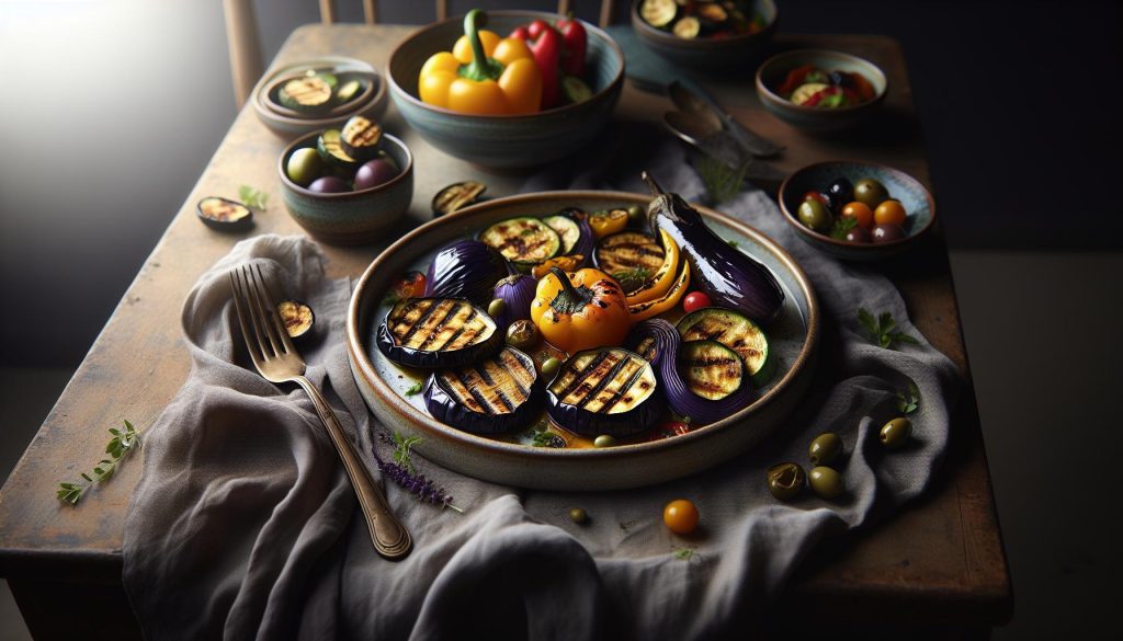 Aubergine Recept: Paarse Vrucht Gegrild of in Mediterrane Schotel