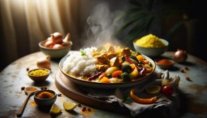 Kip kerrie recept: Nederlandse klassieker met rijst en zoetzuur