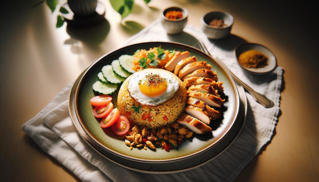 Nasi Goreng Recept: Indonesische Gebakken Rijst met Kip en Ei