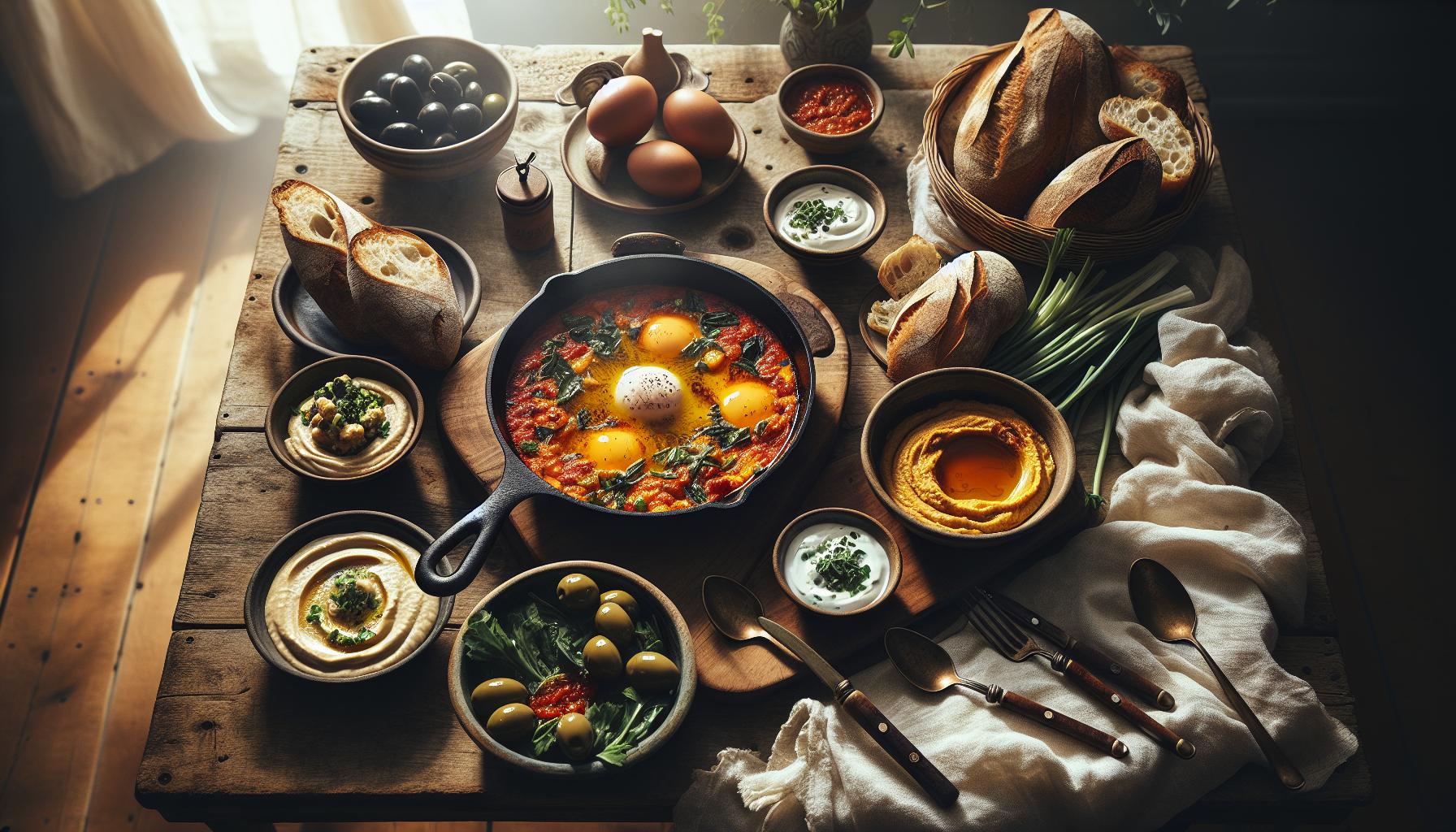 Shakshuka Recept: Gekookte Eieren in Pittige Tomatensaus 4 Populaire bijgerechten voor shakshuka