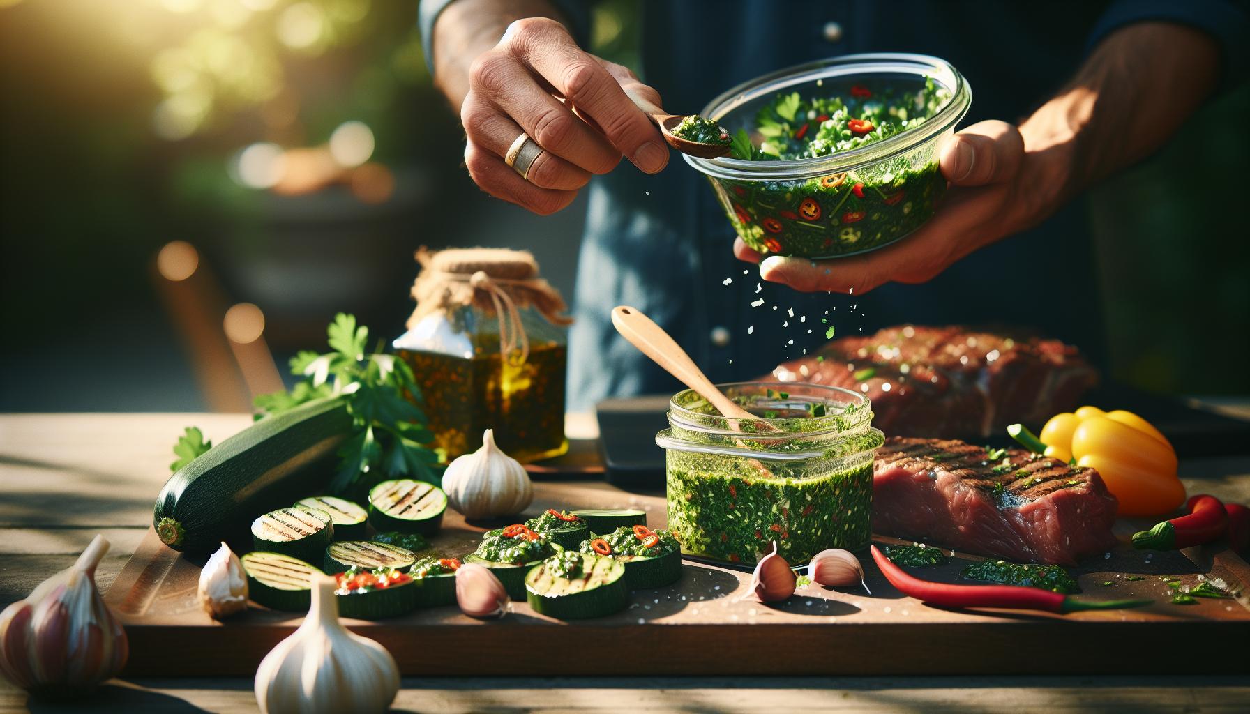Chimichurri Recept: Argentijnse Kruidensaus voor Gegrild Vlees 3 Chimichurri als Marinade: Tips en Technieken
