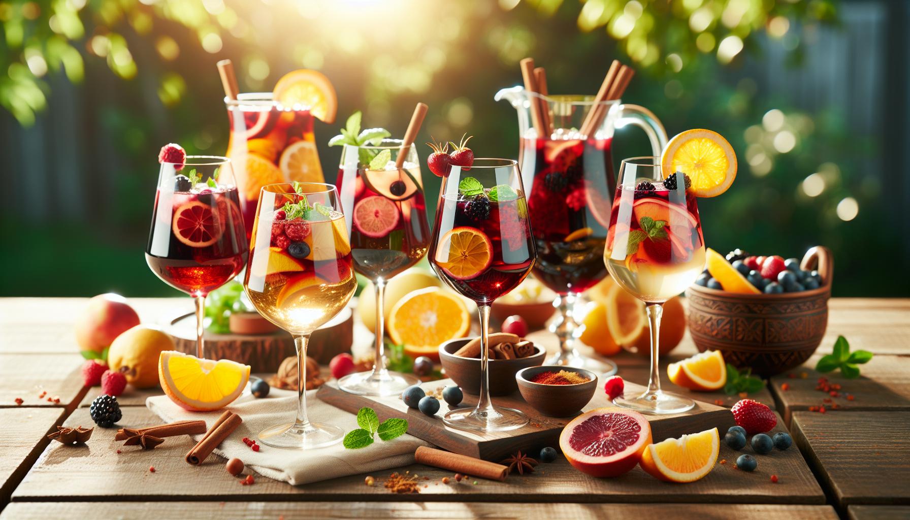 Verschillende Sangria Variaties om te Proeven