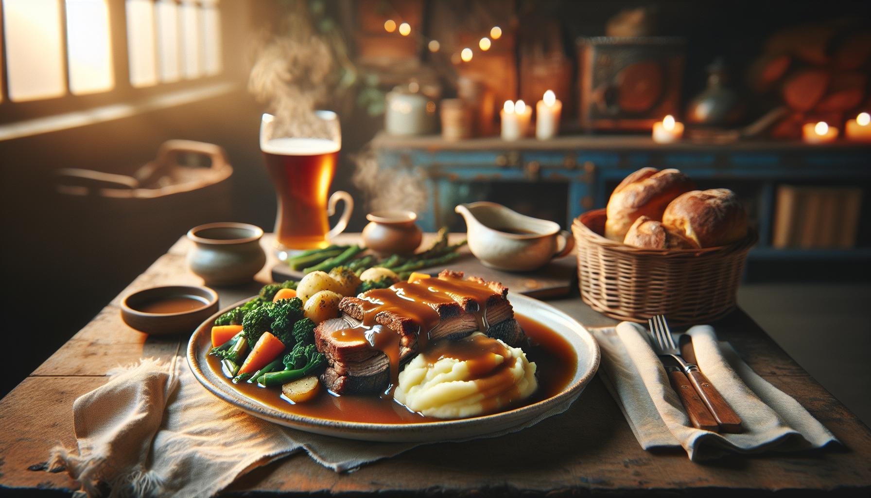 Een stevige avondmaaltijd met balkenbrij