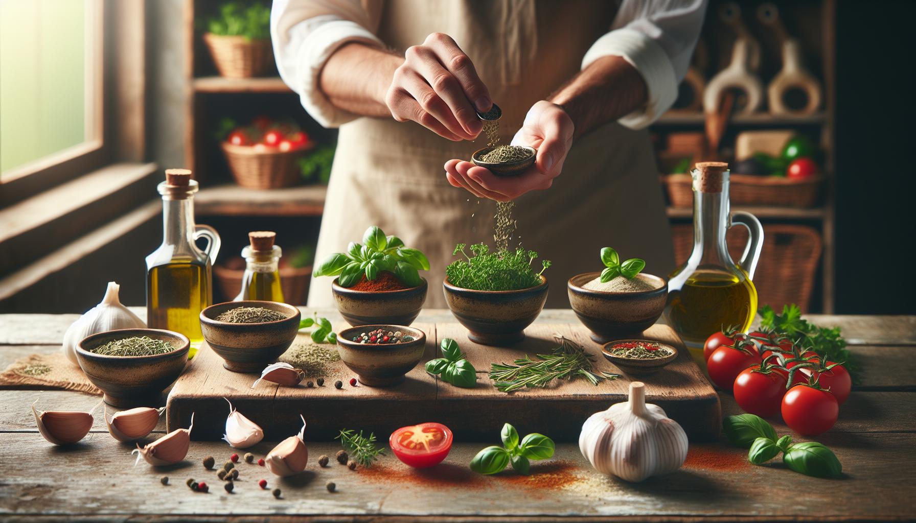 Italiaanse Recepten: Mediterraan met Nederlandse Touch 4 Kruiden en Specerijen: De Essentialen van de Italiaanse Keuken