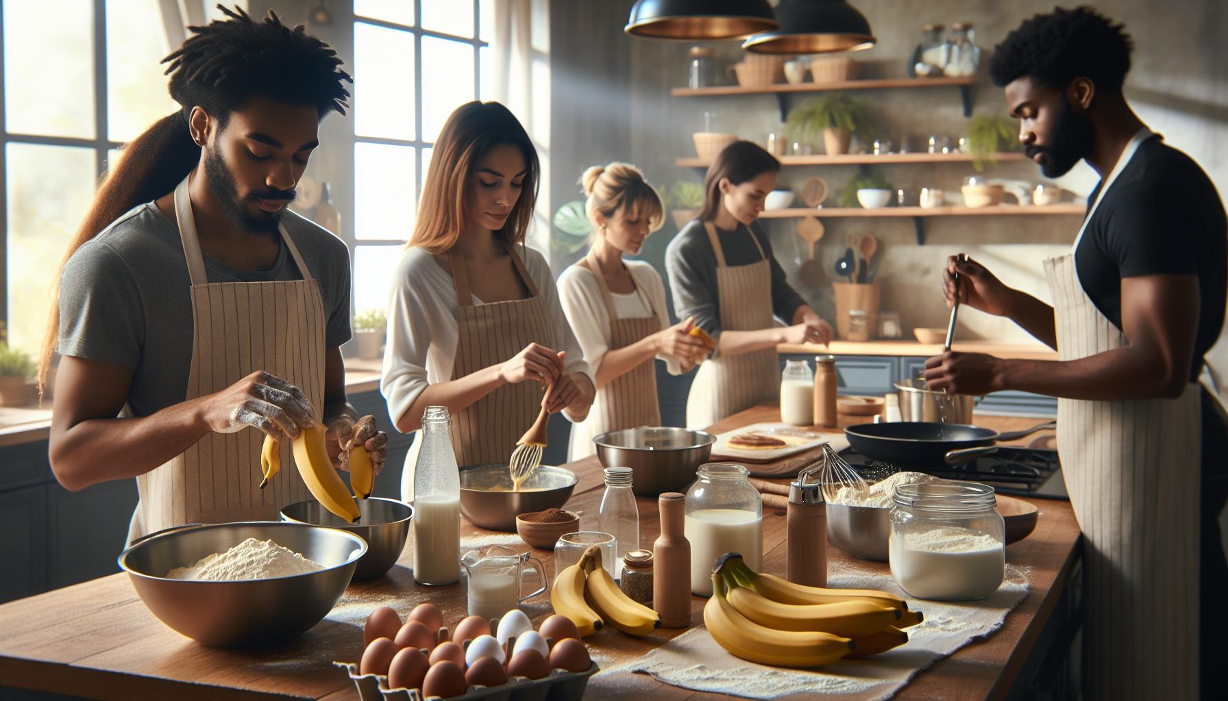 Stap-voor-stap Bereiding van Bananenpannenkoeken