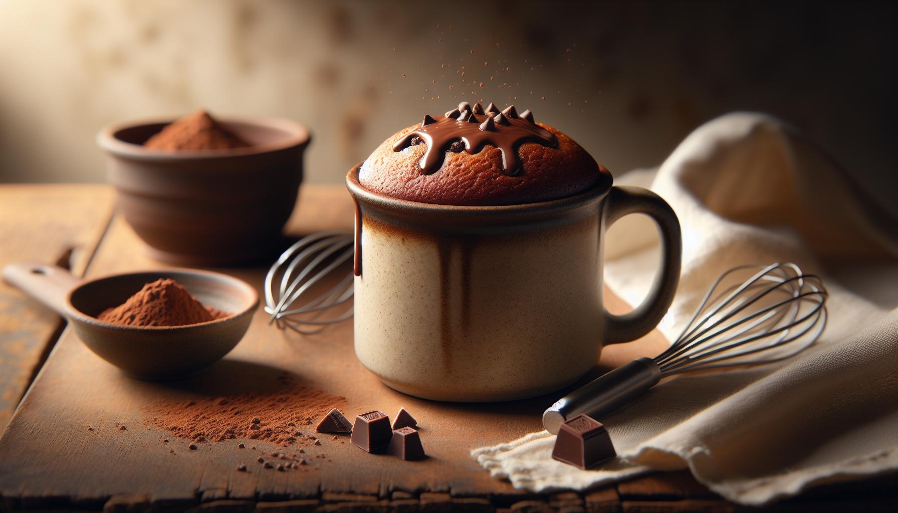 Mug Cake Bakken in 2 Minuten - Instant Zoete Verleiding 1 Mug Cake: Een Verleidelijke Zoete Snack