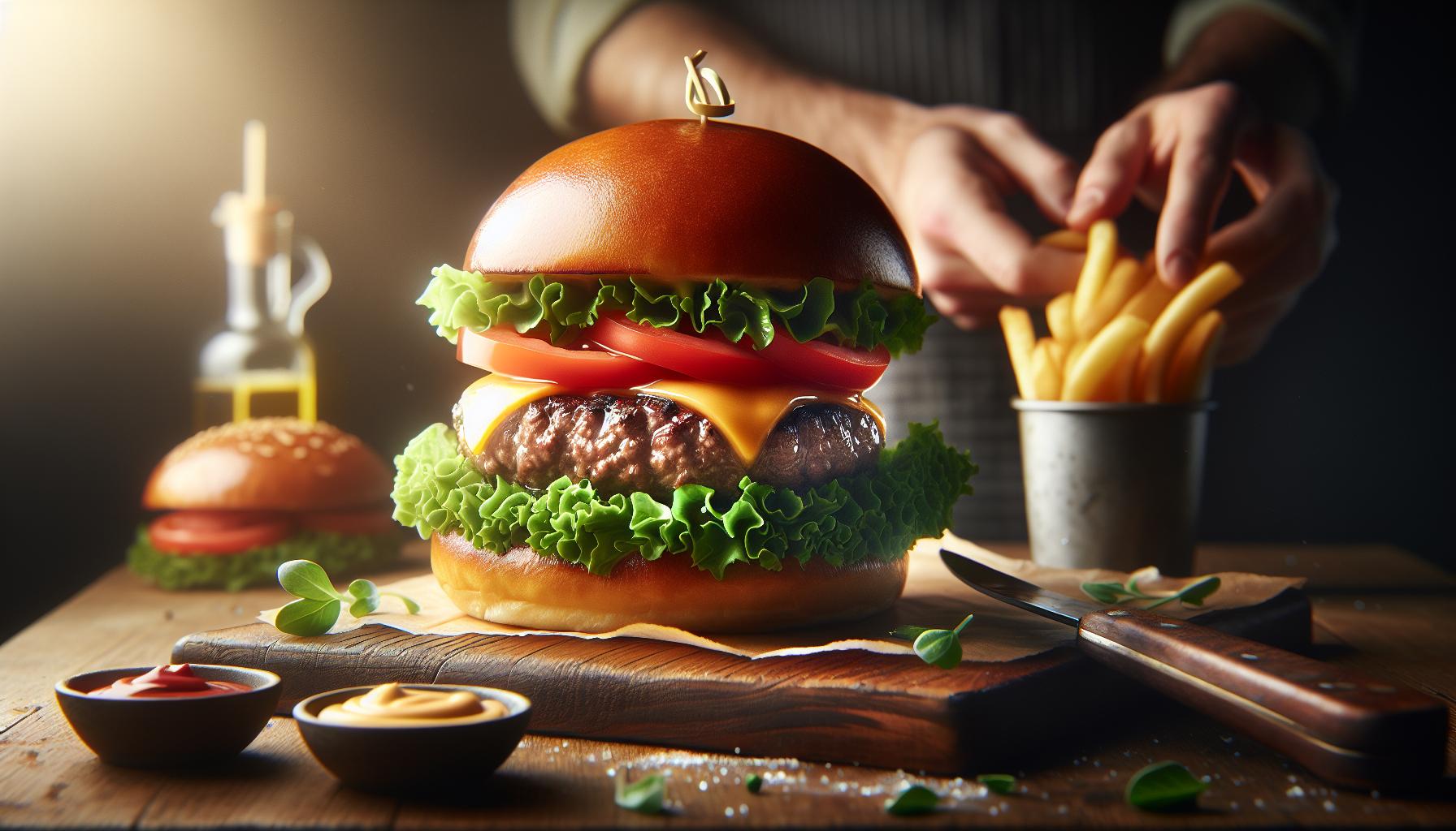 Hamburger Recept: Sappige Rundvlees Burger met Zelfgemaakte Saus 1 Sappige Rundvlees: De Perfecte Keuze voor Jouw Burger