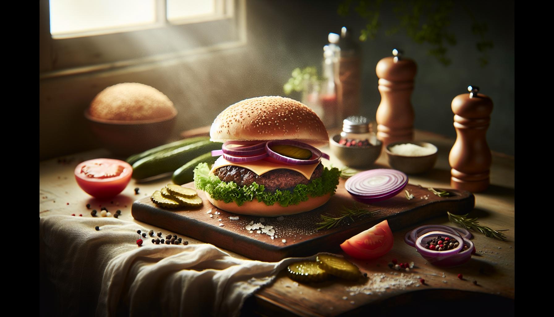 Hamburger Recept: Sappige Rundvlees Burger met Zelfgemaakte Saus 2 Essentiële Ingrediënten voor de Beste Hamburger