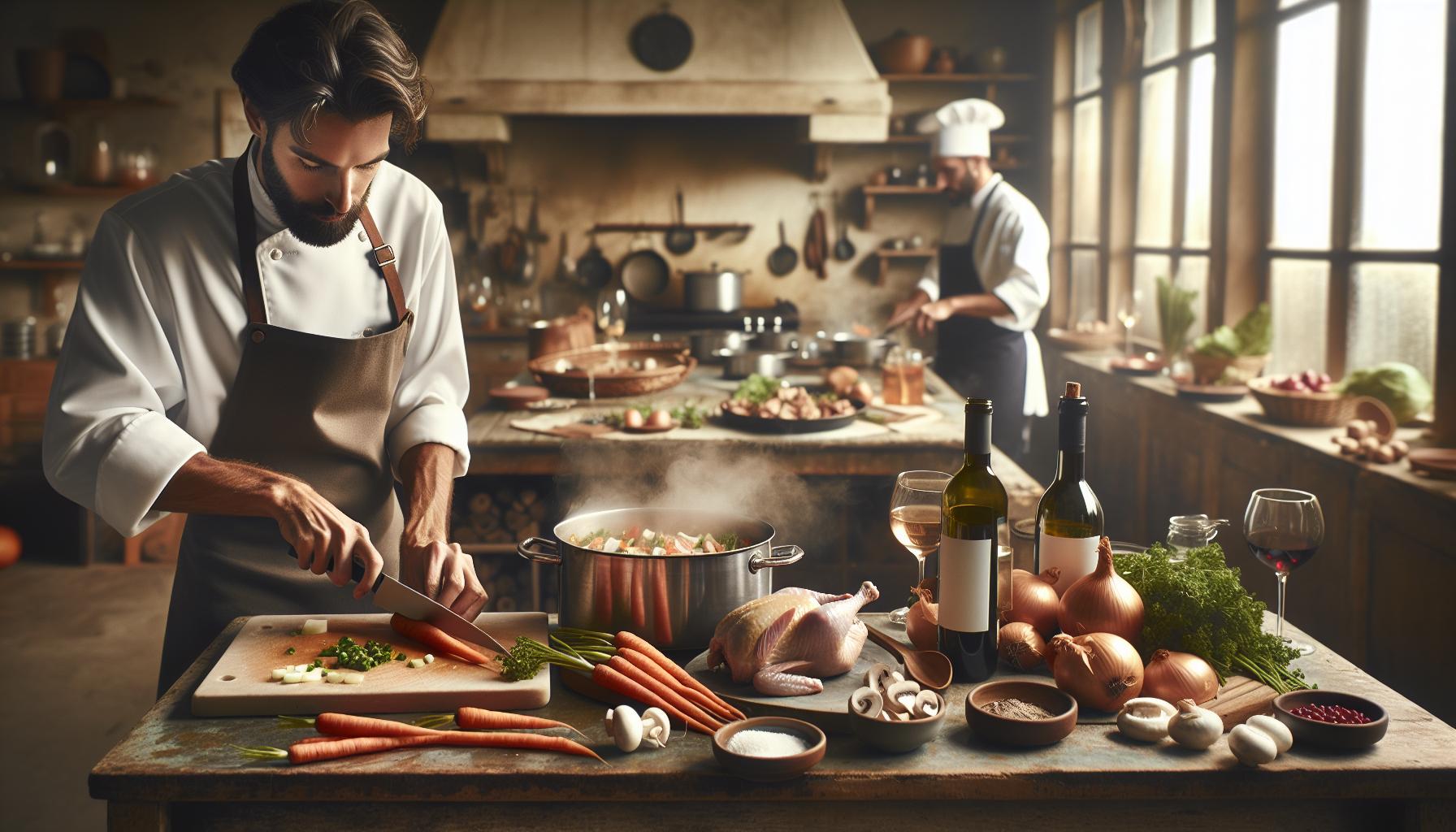 Stap-voor-Stap Bereidingsproces van Coq au Vin