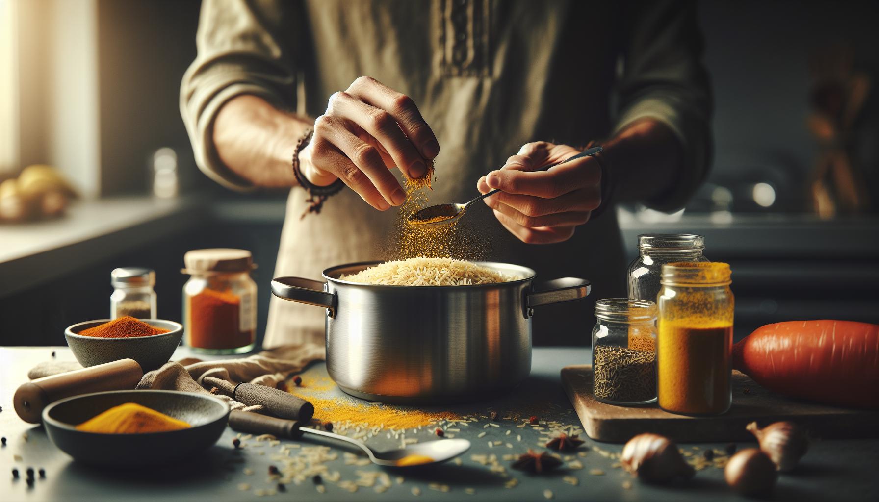 Nasi recept: Gele rijst met Indische kruiden en groenten 3 Stap-voor-stap: Gele rijst koken als een pro