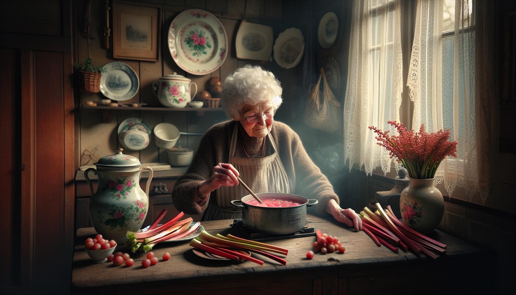 Ouderwets Rabarber Recept: Zoetzure Klassieker uit Oma's Tijd 1 Ouderwets rabarber: Een eerbetoon aan oma's tijd