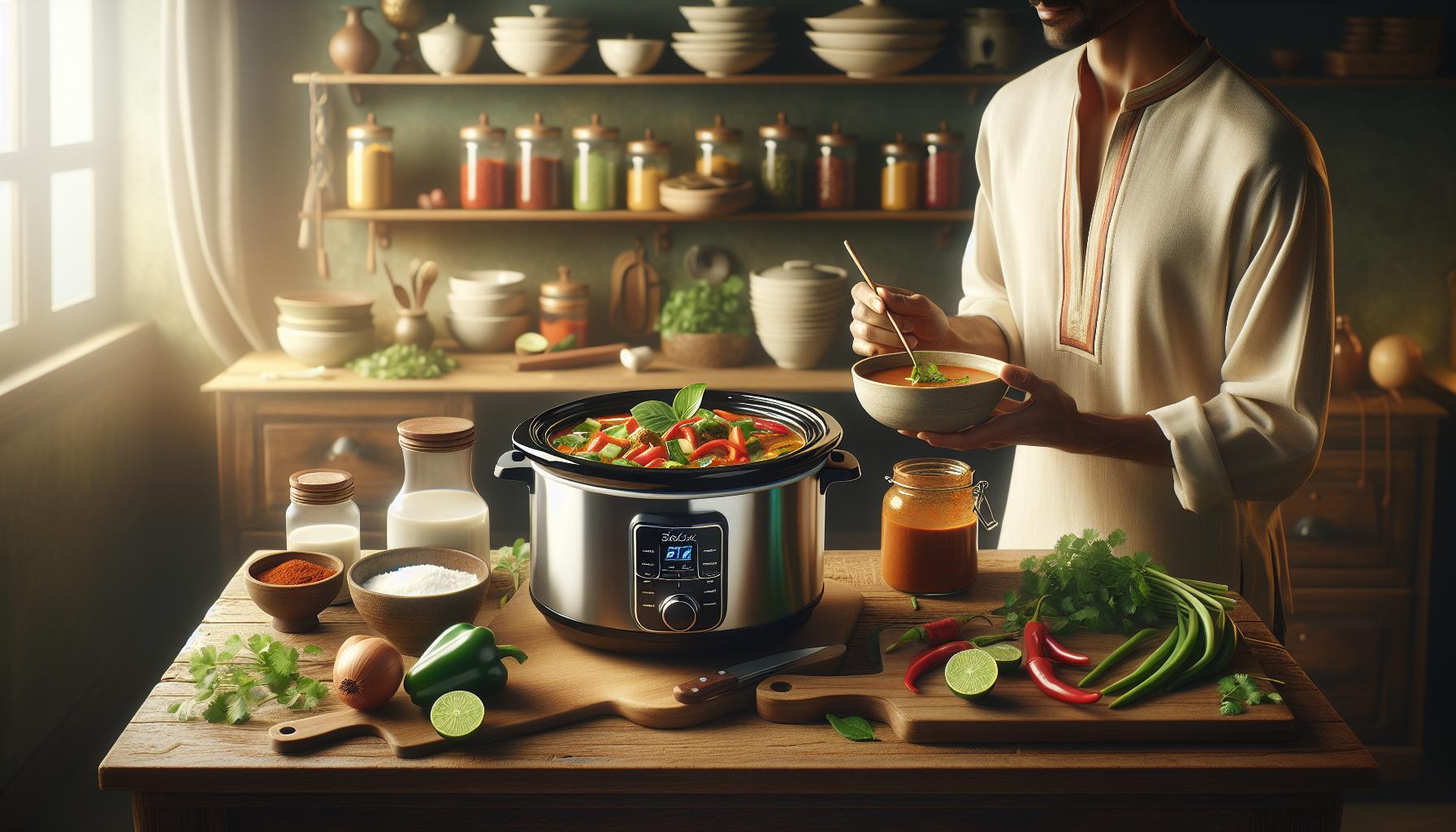 Slowcooker recepten: Verwarmende stoofschotels met minimaal werk 1 Slowcooker: De Magie van Gemakkelijke Thaise Curry's