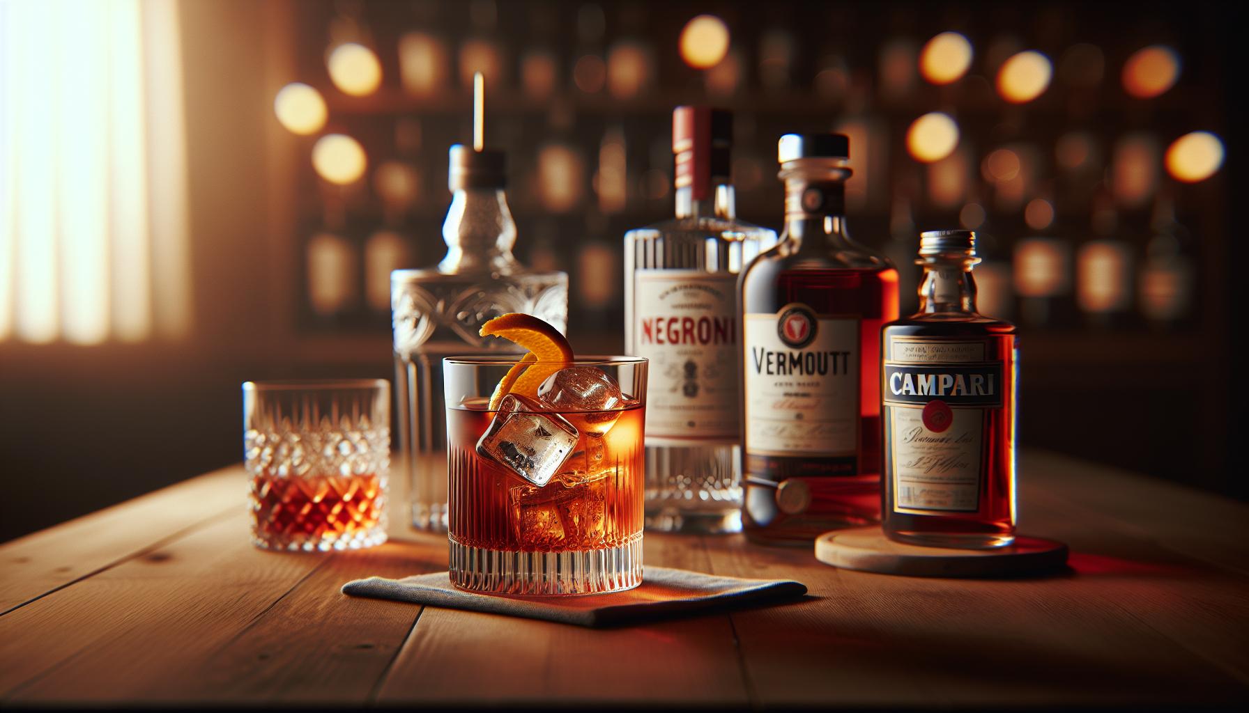 Hoofdcomponenten van een Perfecte Negroni