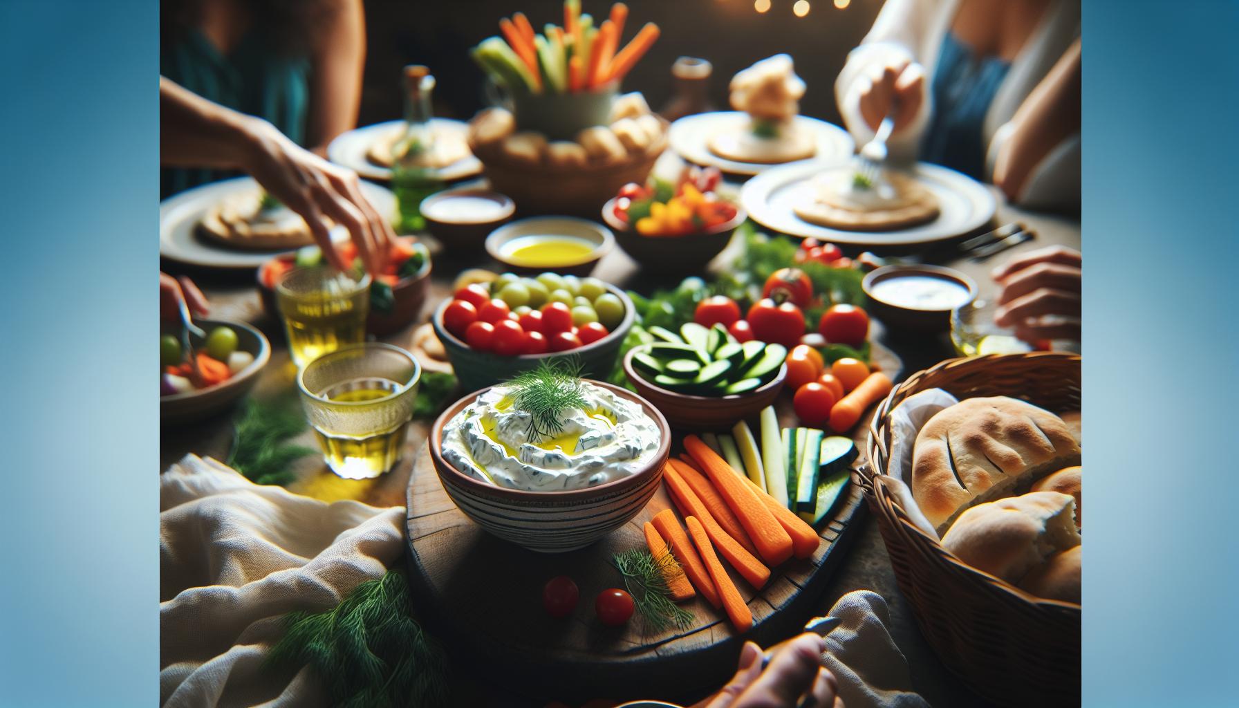 Tzatziki als feestelijke dip: Serveer tips