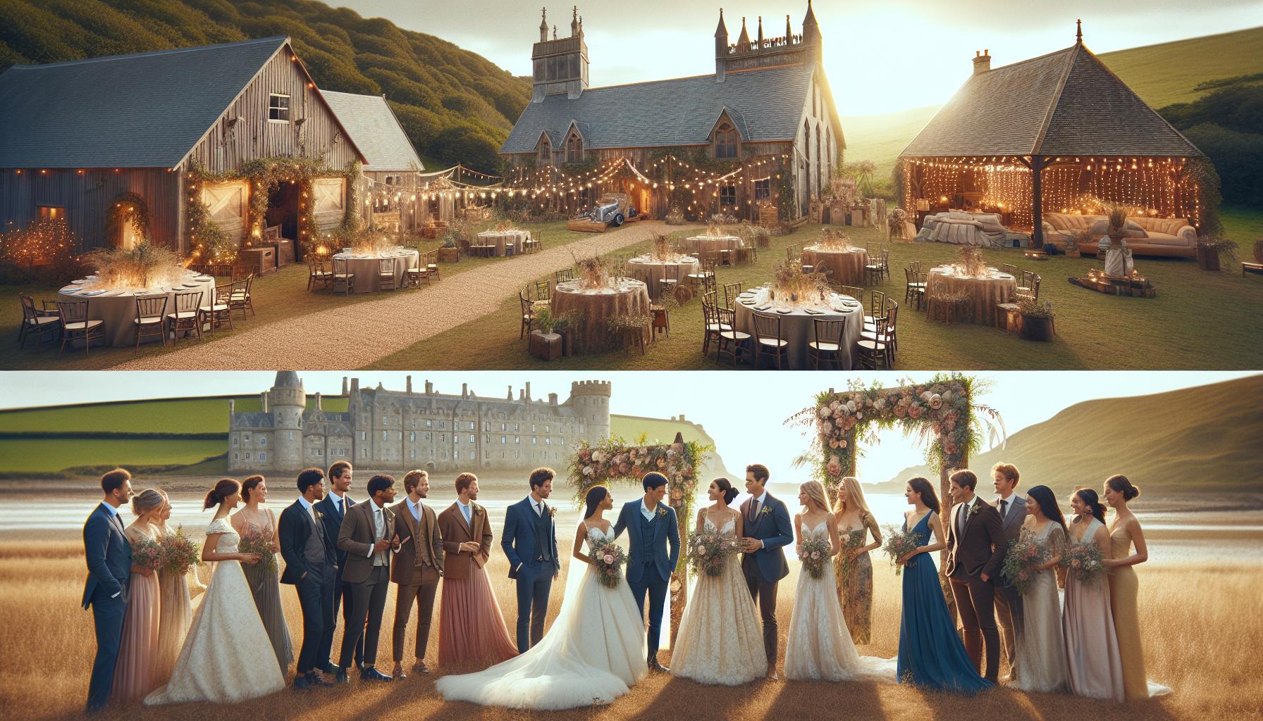 Unieke locaties voor elk type bruiloft