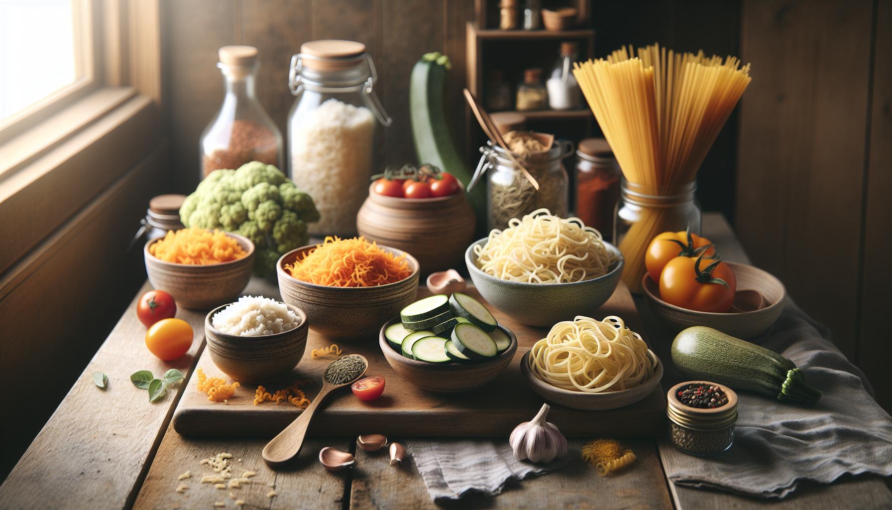 Creatieve vervangers voor pasta in recepten