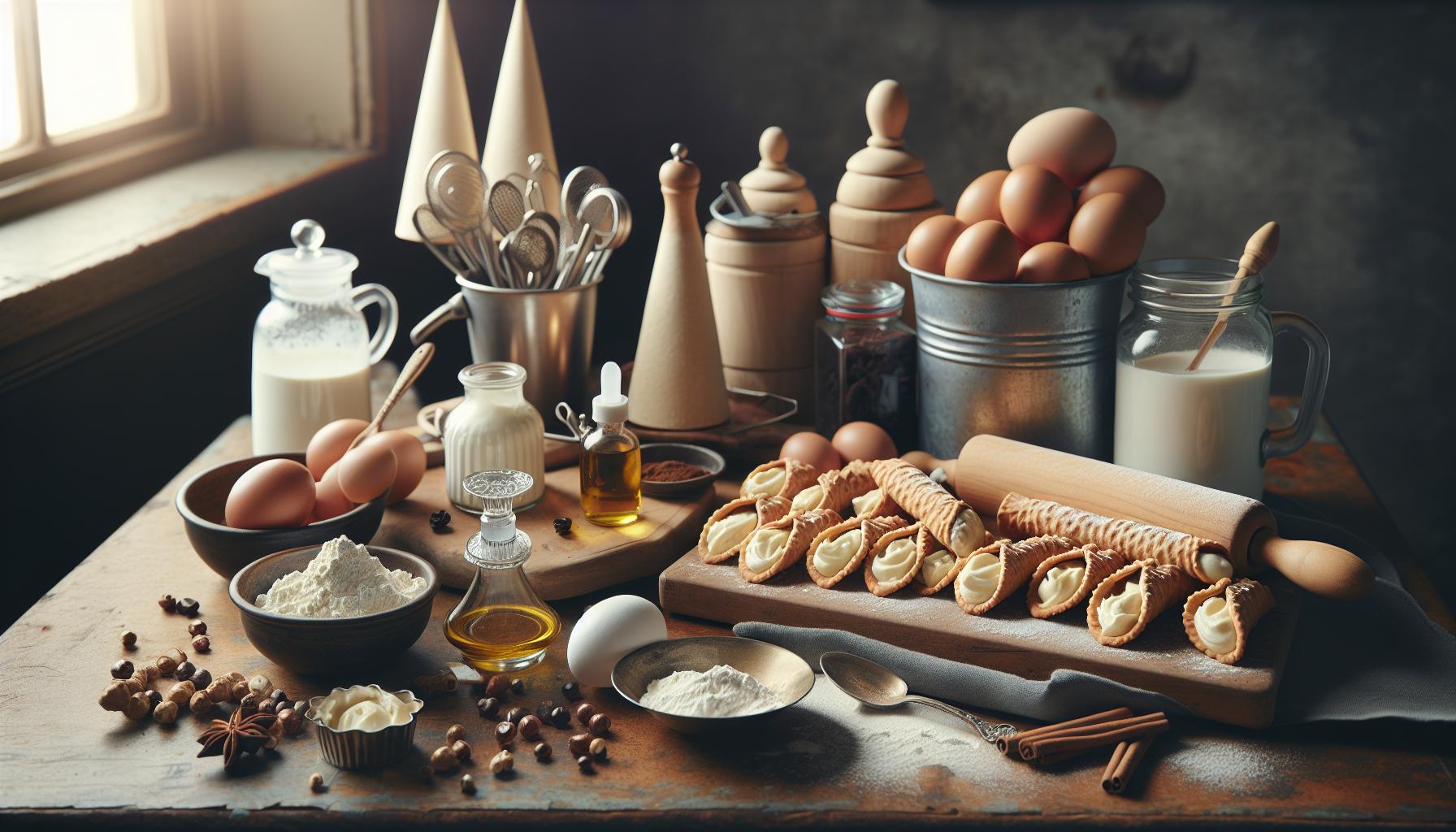 Cannoli Recept: Zuiderse Zoetigheid in Nederlandse Keuken 1 De Perfecte Cannoli: Basis Ingrediënten en Benodigdheden