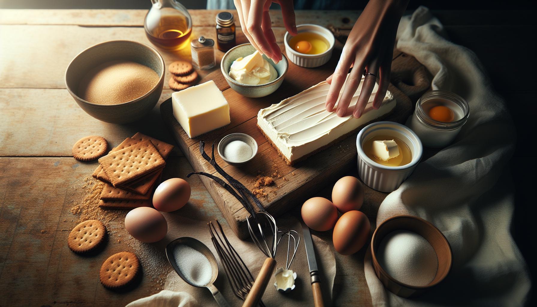 De Perfecte Basis: Ingrediënten voor een Fluweelzachte Cheesecake
