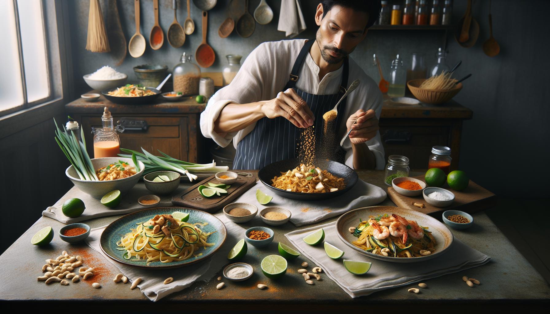 Variaties op traditionele Pad Thai recepten