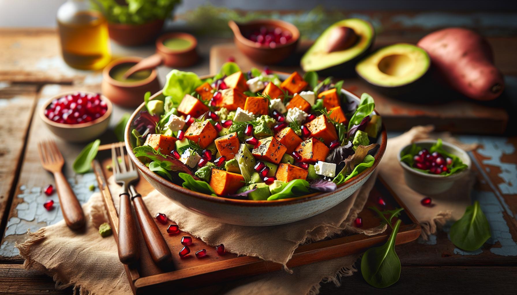 Zoete aardappel recepten: veelzijdig en voedzaam bereiden 3 Innovatieve salades met zoete aardappel
