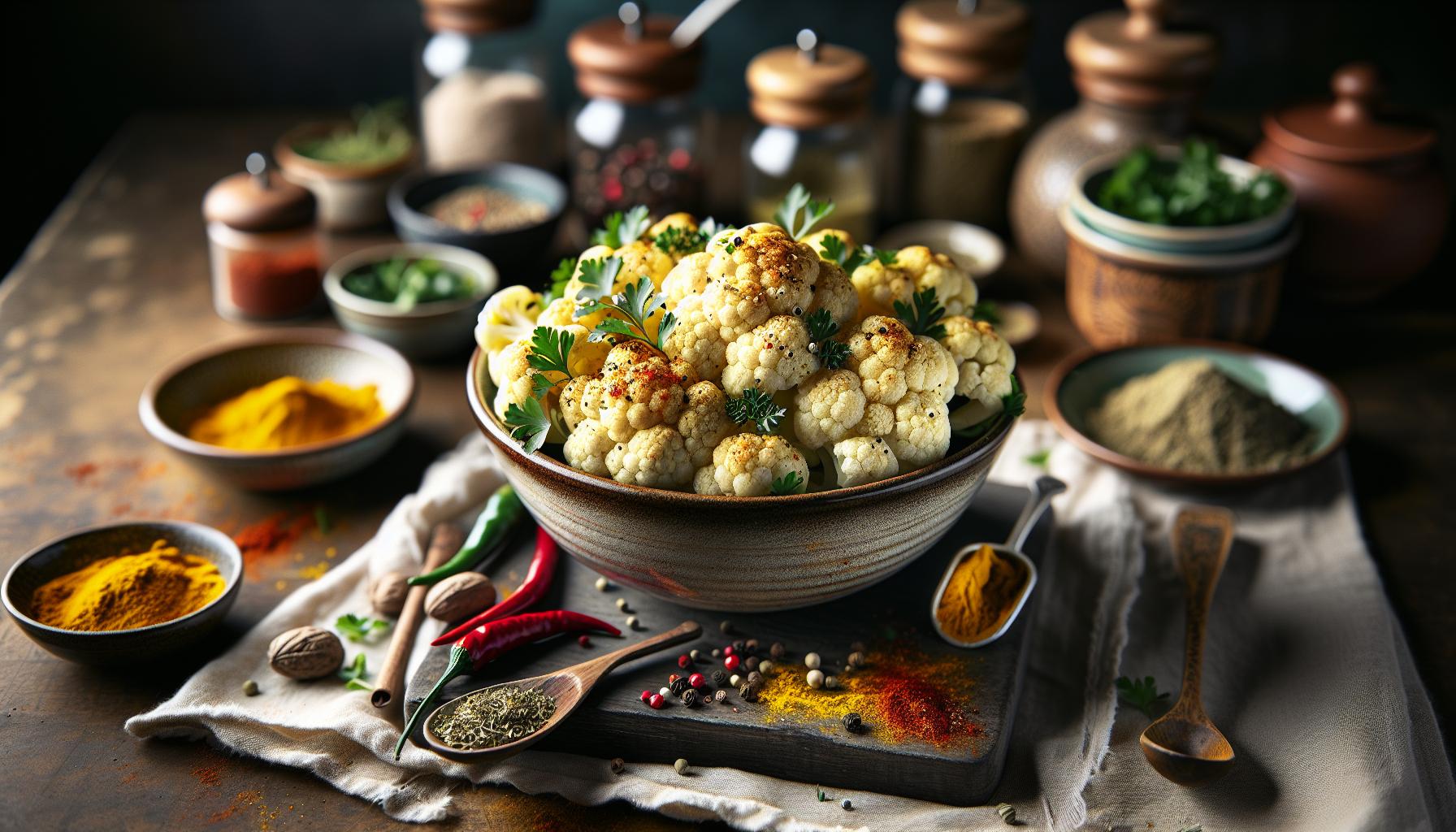 Bloemkool Recept: Veelzijdige Kool Geroosterd of Gestoomd 3 Kruiden en Specerijen die Bloemkool Transformeren