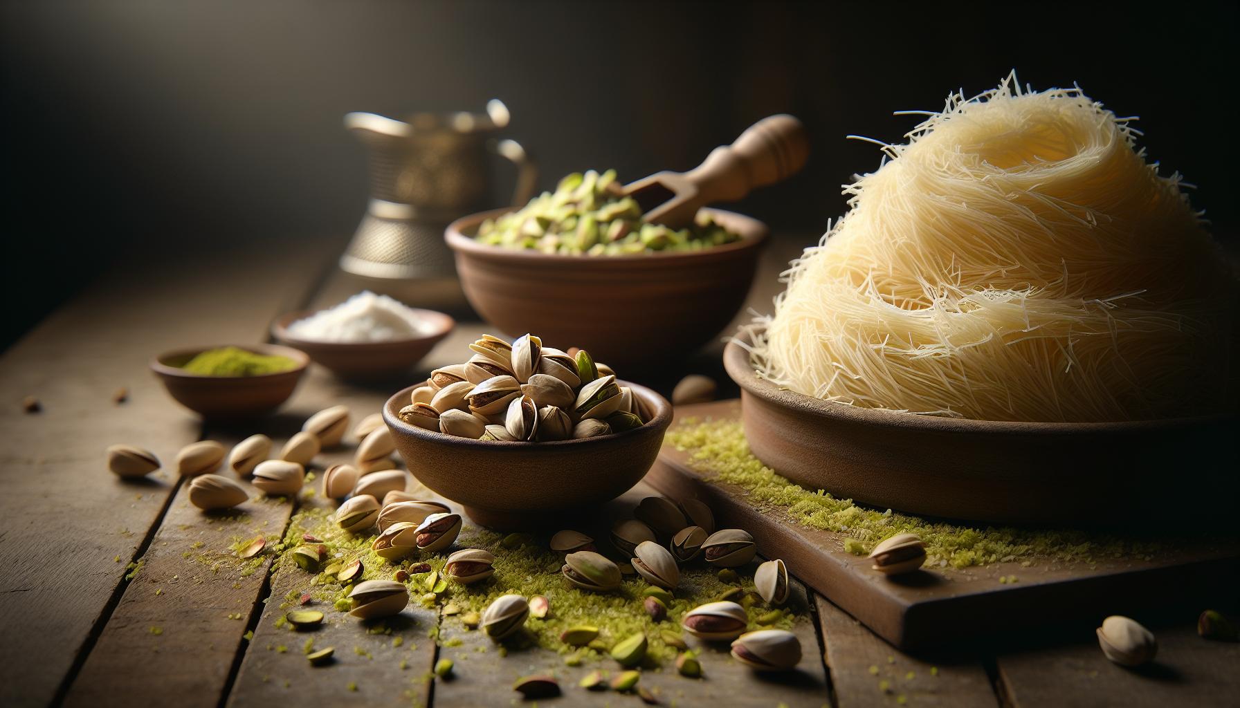 Dubai Reep Recept: Zelf Maken met Pistache en Kadayif 3 Benodigde ingrediënten: Kadayif en pistache