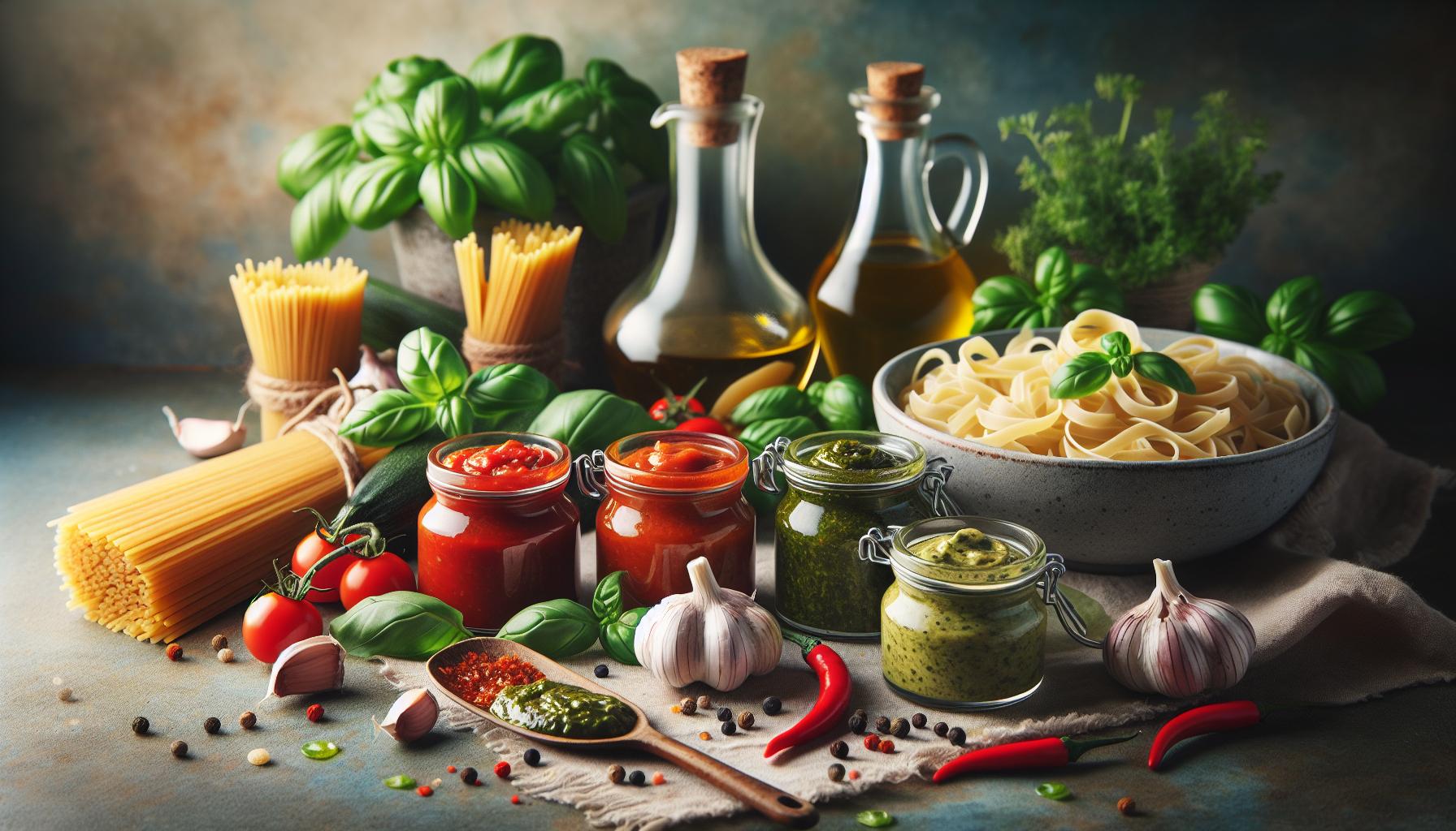 Kruidige sauzen voor gezonde pasta gerechten